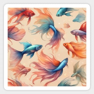 Obsidian Fishy Friends Forever Magnet
